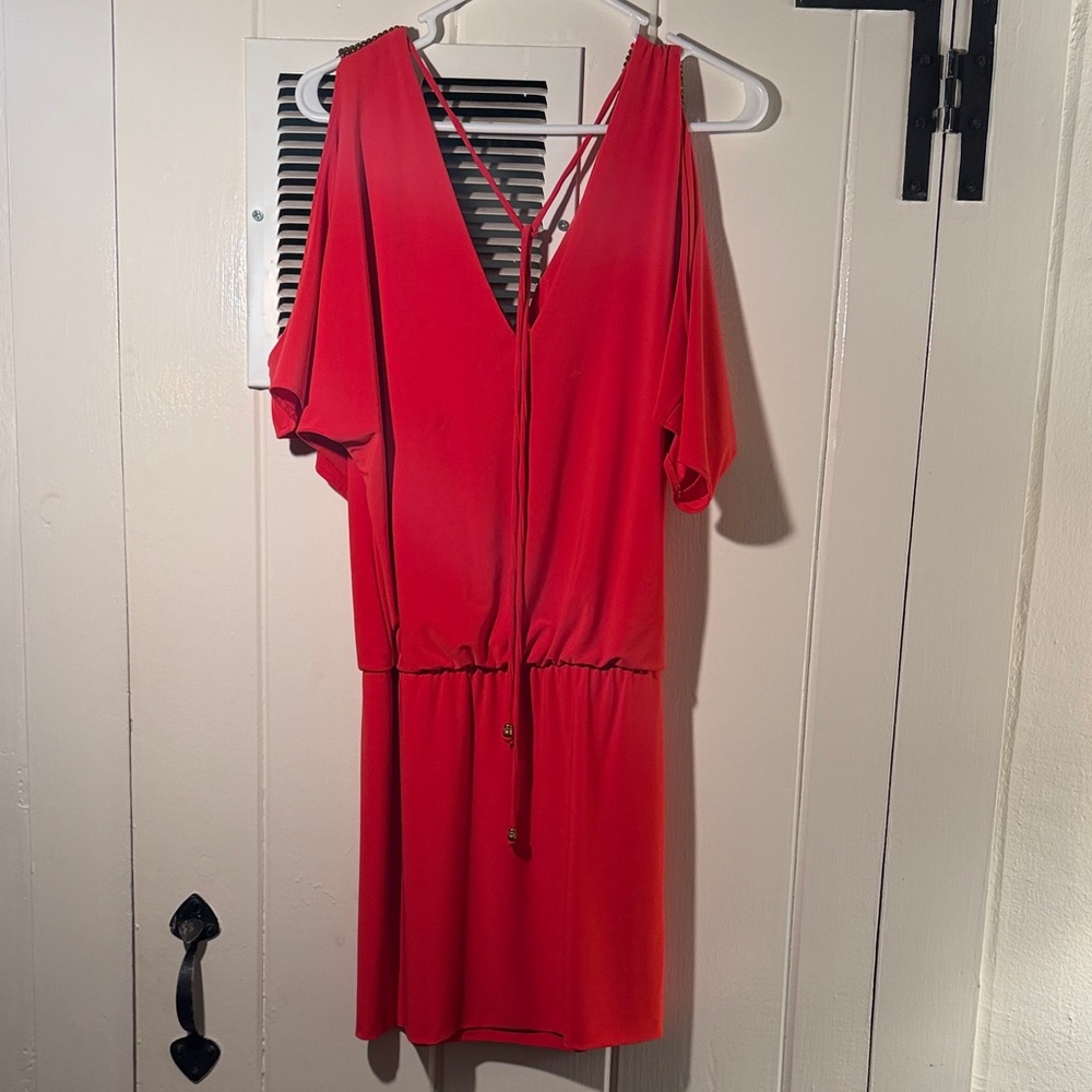 Cache Open Shoulder Draped Mini Dress - Picture 5 of 9